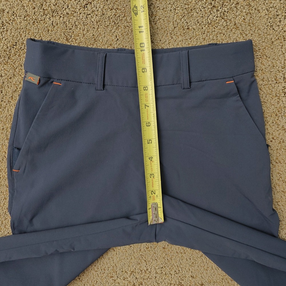 KJUS Women Collagen Straight Pants Navy Blue Slim‎ Fit Golf Trousers Size XS - Picture 12 of 14